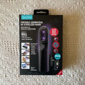 Portable germicidal UV sterilizer wand